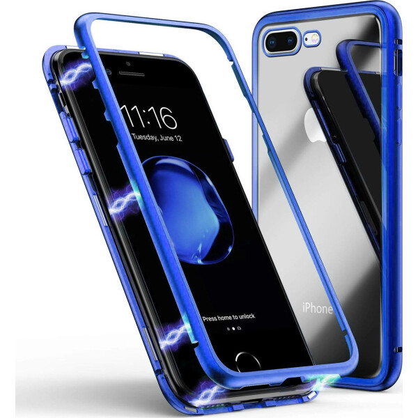 

Чехол накладка xCase для iPhone 7 Plus/8 Plus Magnetic Case прозрачный синий