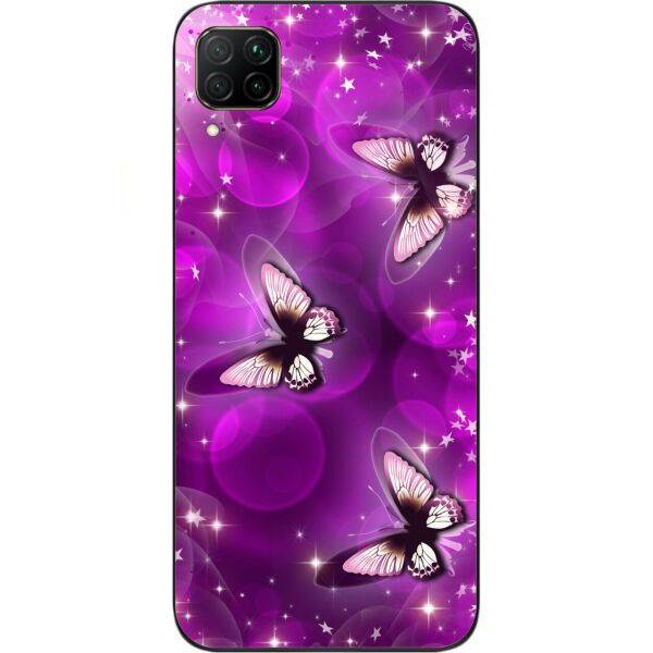 

Оригинальный TPU чехол Casemarket для Huawei P40 Lite с картинкой Сиреневые бабочки