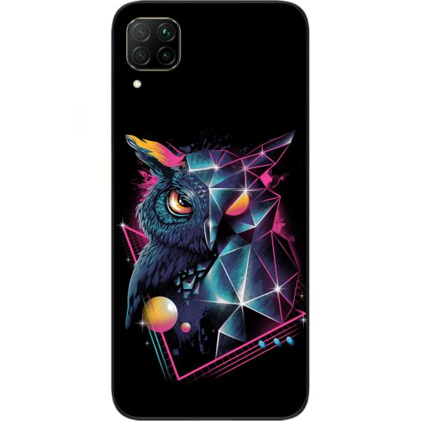 

Чехол силиконовый Casemarket для Huawei P40 Lite с картинкой Сова абстракция