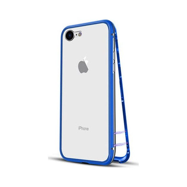 

Чехол накладка xCase для iPhone 7/8 Magnetic Case прозрачный синий