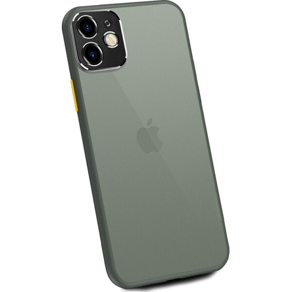 

Чехол накладка xCase для iPhone 11 Matt Case Camera Lens Gray yellow