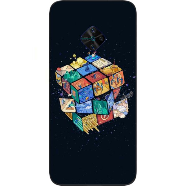 

Оригинальный бампер Casemarket для Vivo V17 с картинкой Кубик