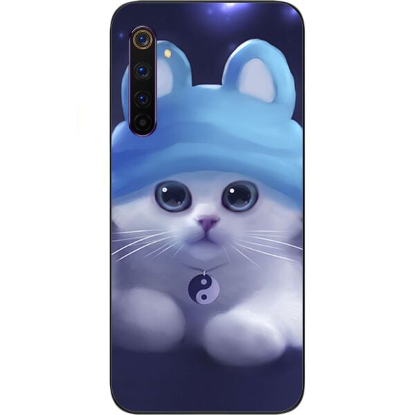 

Силиконовый бампер Casemarket для Realme 6 с картинкой Котик