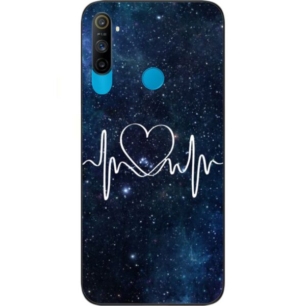 

Оригинальный силиконовый чехол Casemarket для Realme C3 с картинкой Кардиограмма любви