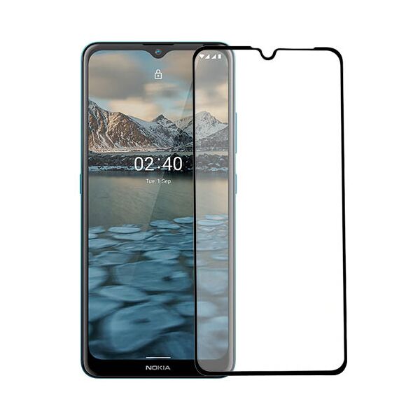 

Захисне скло Glass Full Glue для Nokia 2.4 (Чорний)