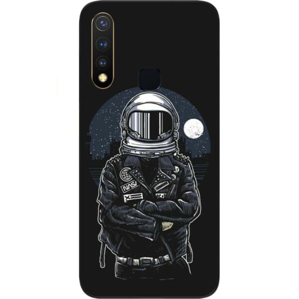 

Чехол силиконовый Casemarket с картинкой для Vivo Y19 Космонавт и луна
