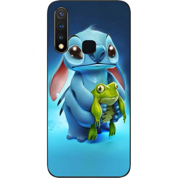 

Силиконовый чехол Casemarket для Vivo Y19 с картинкой Стич с лягушкой