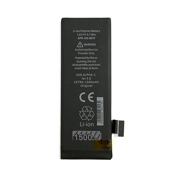 

Акумулятор Alpha-C Extra для iPhone 5G (1500mAh)