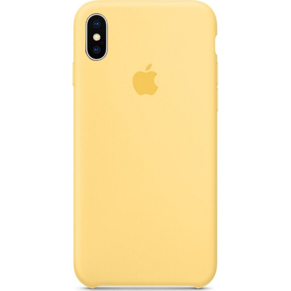 

Чехол накладка xCase для iPhone X/XS Silicone Case желтый