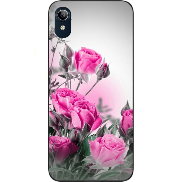 

Силиконовый бампер Casemarket с изображением для Vivo Y91C Розовые розы