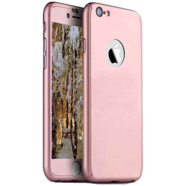 

Чехол накладка xCase на iPhone 6/6s Full Cover 360 Logo роз. золото