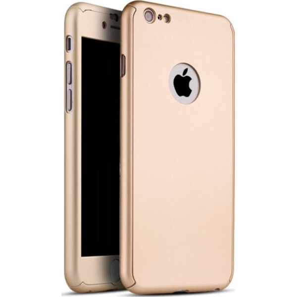 

Чехол накладка xCase на iPhone 6/6s Full Cover 360 Logo золото