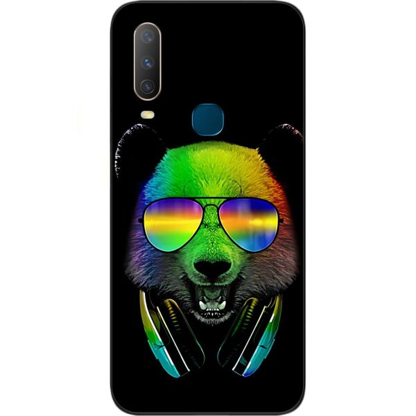 

Силиконовый бампер Casemarket с изображением для Vivo Y15 Мишка в наушниках