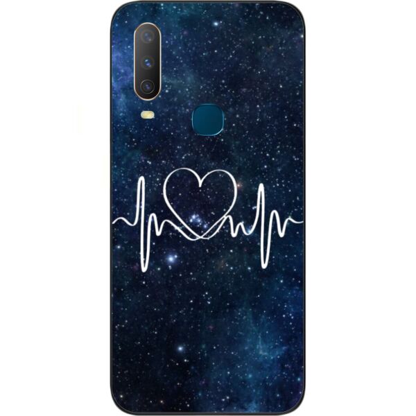 

Оригинальный силиконовый чехол Casemarket для Vivo Y15 с картинкой Кардиограмма любви