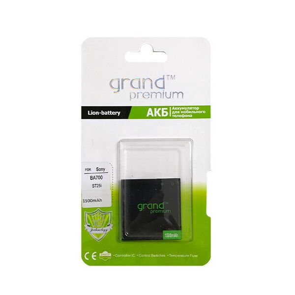 

Акумулятор Grand Premium для Sony BA-700