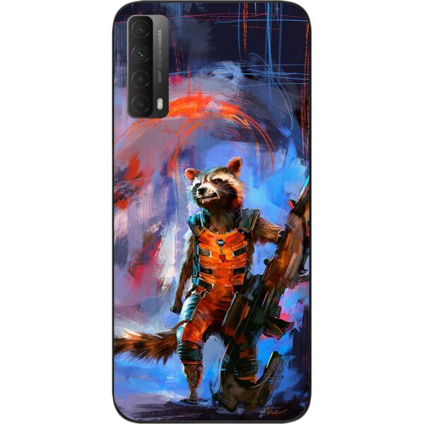 

Силиконовый чехол SMTT для Huawei P Smart 2021 с картинкой Енот Ракета