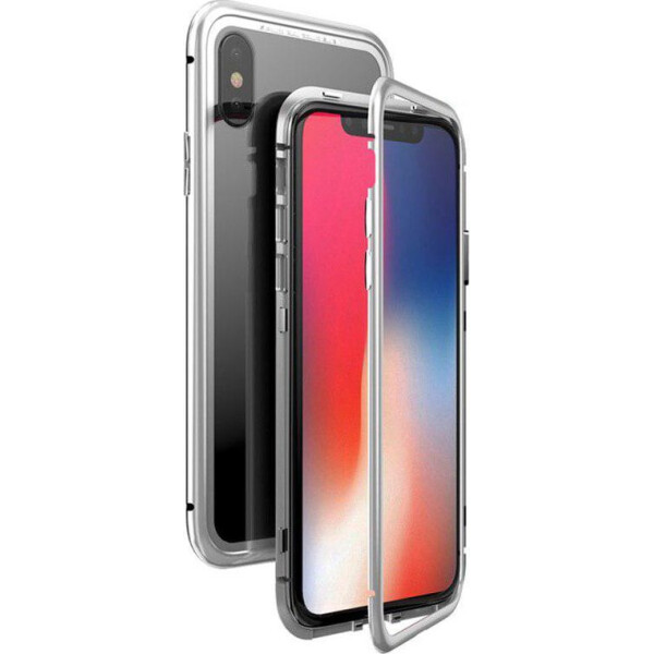 

Чехол накладка xCase для iPhone Х/XS Magnetic Case прозрачный белый