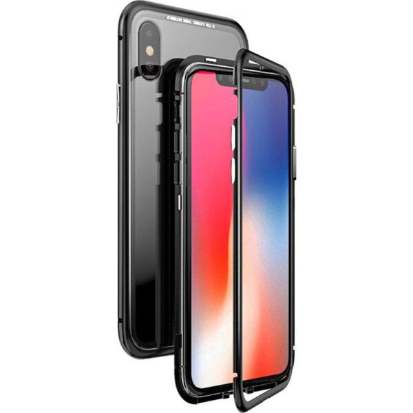 

Чехол накладка xCase для iPhone Х/XS Magnetic Case прозрачный черный