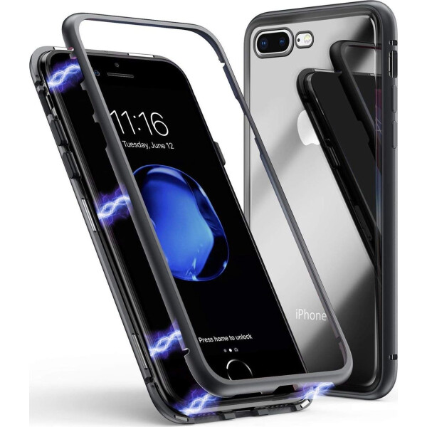 

Чехол накладка xCase для iPhone 7 Plus/8 PlusMagnetic Case прозрачный черный