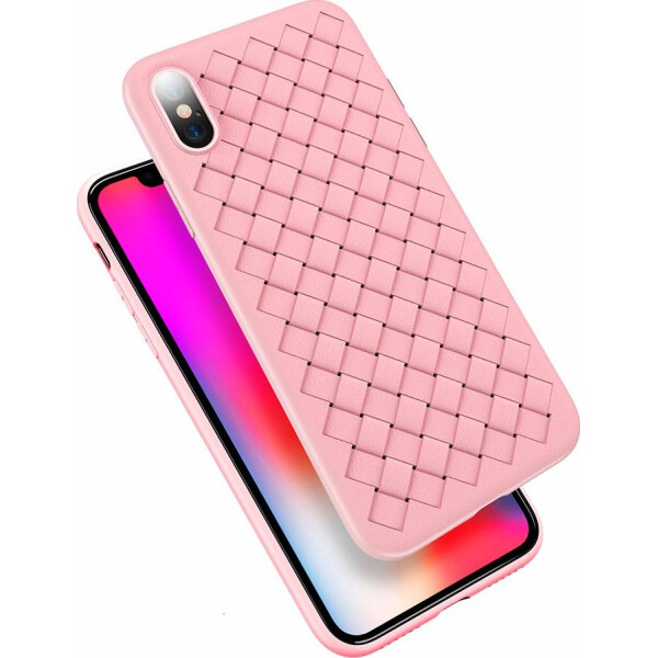 

Чехол накладка xCase на iPhone Х/XS Weaving Case розовый