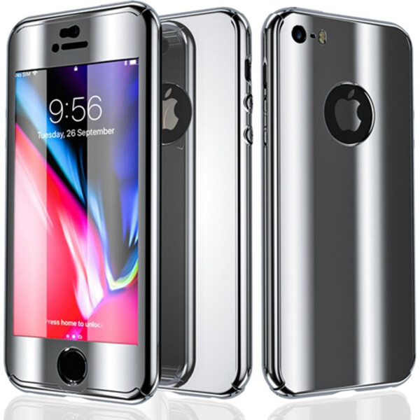 

Чехол накладка xCase на iPhone Х 360° Mirror Case серебро