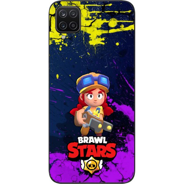

Силиконовый чехол SMTT для Samsung A12 Galaxy A125F с картинкой Бравл Старс герой Джесси
