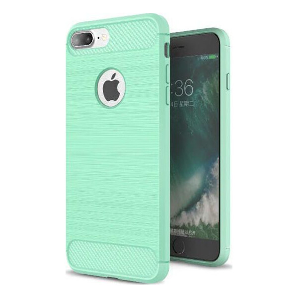 

Чехол накладка xCase на iPhone 7 Plus/8 Plus Carbon Fiber мятный