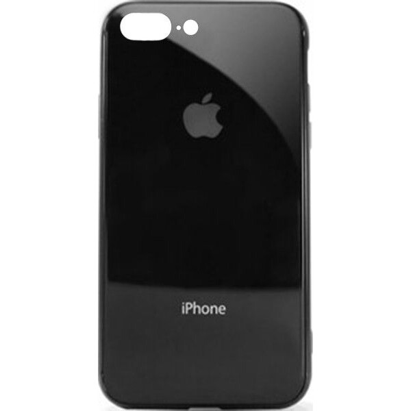 

Чехол накладка xCase на iPhone 7 Plus/8 Plus Glass Case Logo Metallic black