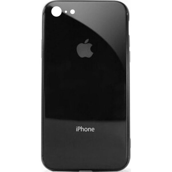 

Чехол накладка xCase на iPhone 7/8 Glass Case Logo Metallic black