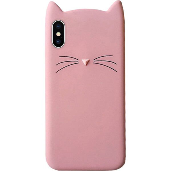 

Чехол накладка xCase на iPhone XS Max Silicone Cat пудровый