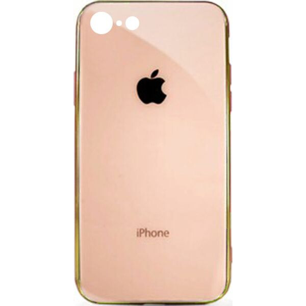 

Чехол накладка xCase на iPhone 6 Plus/6s Plus Glass Case Logo Metallic gold