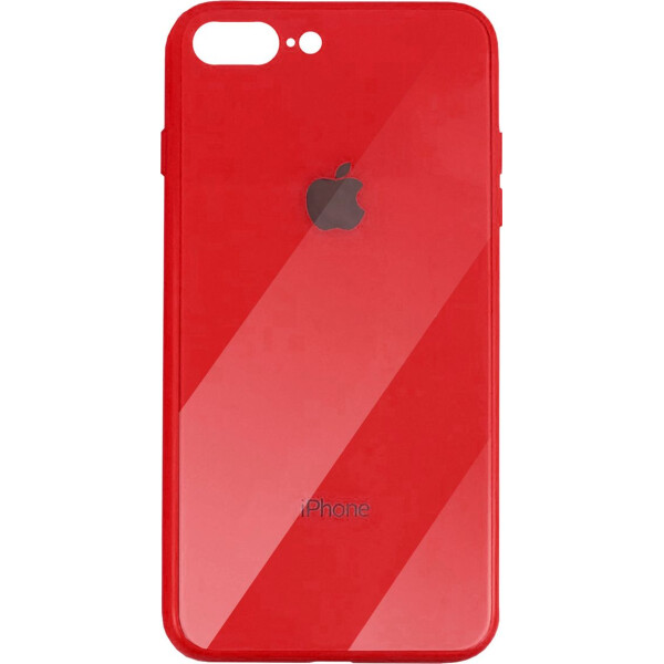 

Чехол накладка xCase на iPhone 7 Plus/8 Plus Glass Case Logo red