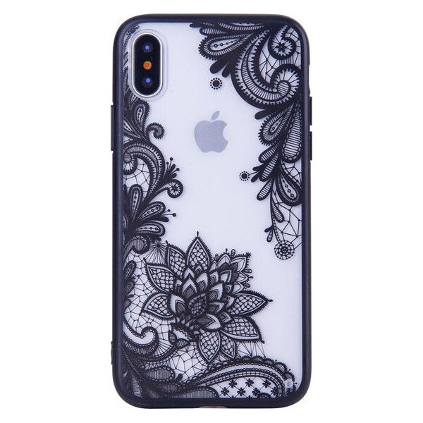 

Чехол накладка xCase на iPhone XS Max ажурный черный
