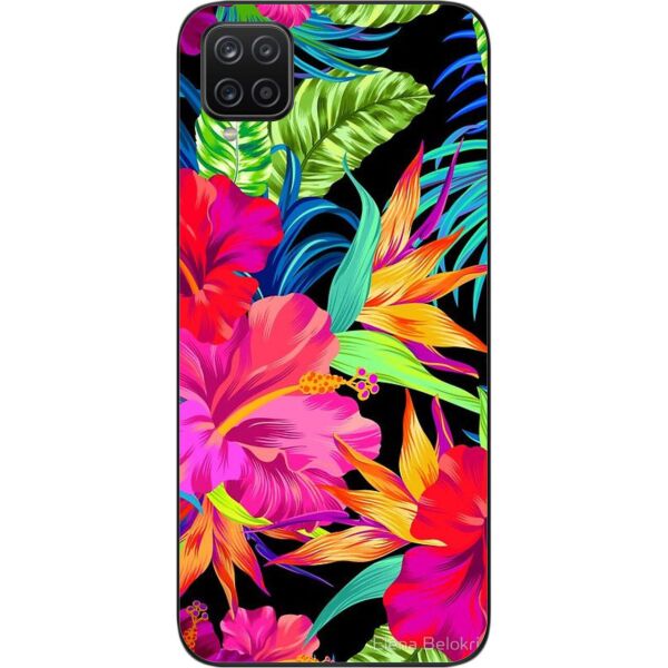 

Силиконовый бампер SMTT для Samsung A12 Galaxy A125F с изображением Яркие цветы