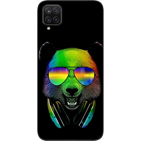 

Силиконовый бампер SMTT для Samsung A12 Galaxy A125F с изображением Мишка в наушниках