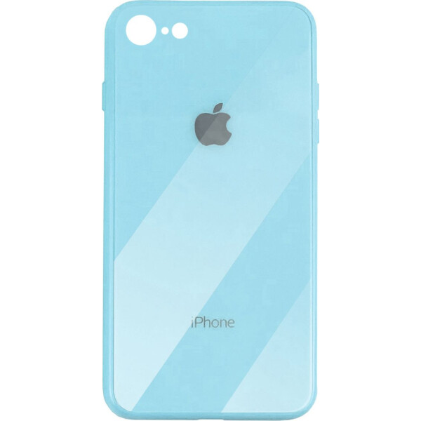 

Чехол накладка xCase на iPhone 6 Plus/6s Plus Glass Case Logo sky blue