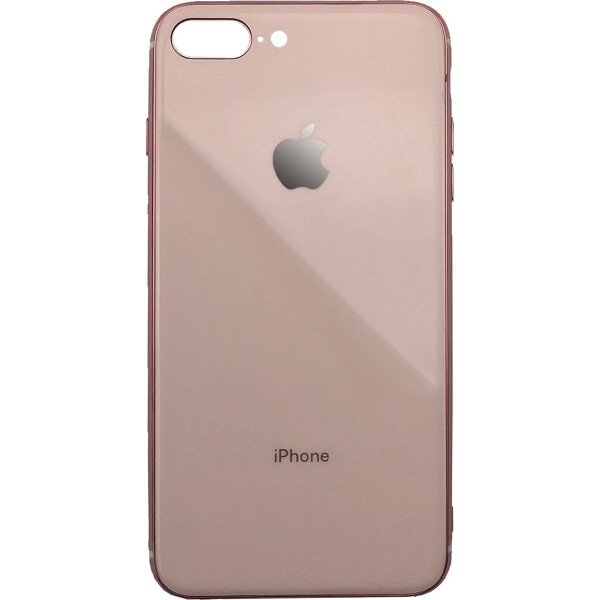 

Чехол накладка xCase на iPhone 7 Plus/8 Plus Glass Silicone Case Logo rose gold