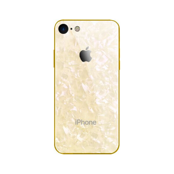 

Чехол накладка xCase для iPhone 7/8 Glass Marble case gold