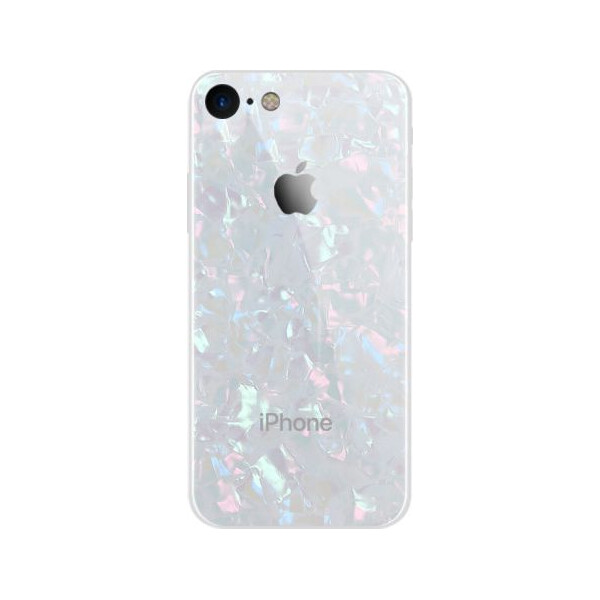 

Чехол накладка xCase для iPhone 7/8 Glass Marble case white