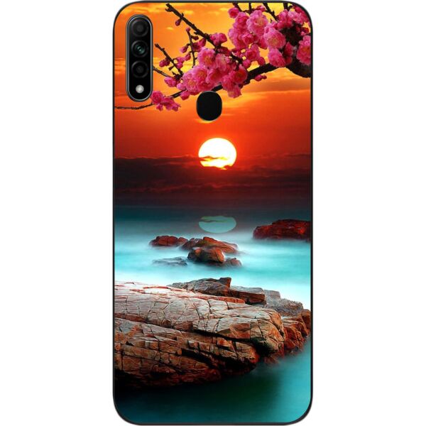 

Силиконовый бампер SMTT для OPPO A31 с изображением Красивый закат