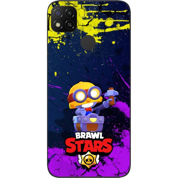 

Силиконовый чехол SMTT для Xiaomi Redmi 9C с картинкой Бравл Старс герой Карл