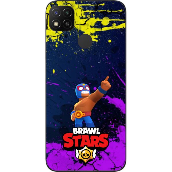 

Силиконовый чехол SMTT для Xiaomi Redmi 9C с картинкой Бравл Старс герой Примо