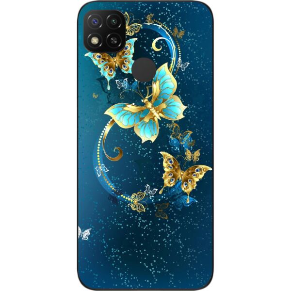 

Чехол силиконовый SMTT для Xiaomi Redmi 9C с картинкой Красивые бабочки