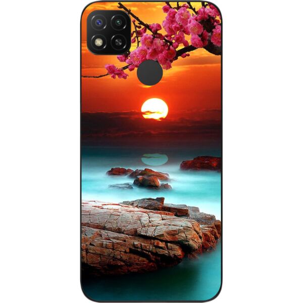 

Оригинальный силиконовый чехол SMTT для Xiaomi Redmi 9C с картинкой Красивый закат