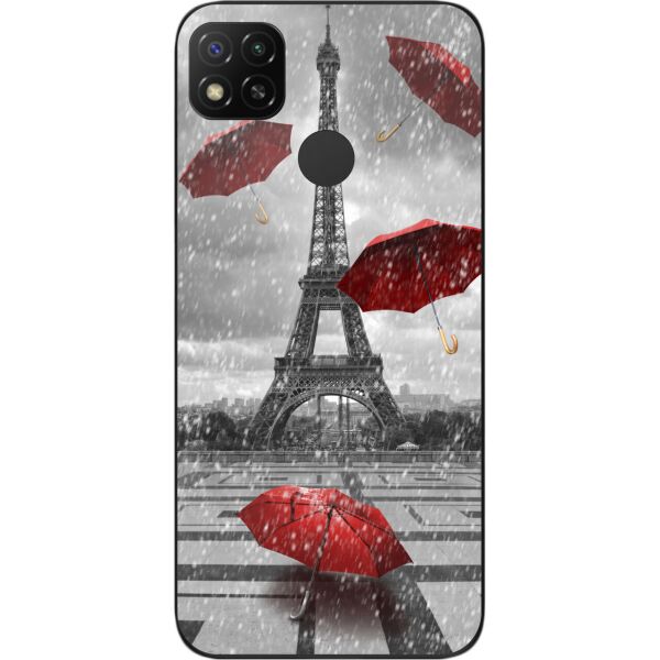 

Оригинальный силиконовый чехол SMTT для Xiaomi Redmi 9C с картинкой Париж