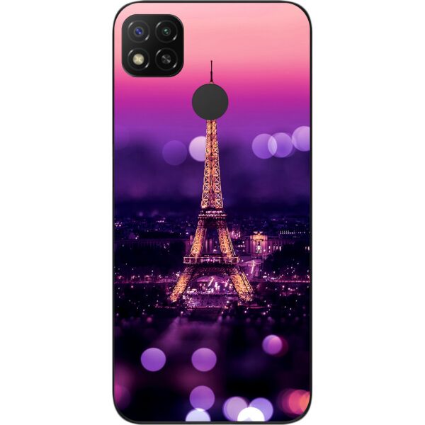 

Оригинальный силиконовый чехол SMTT для Xiaomi Redmi 9C с картинкой Париж ночью