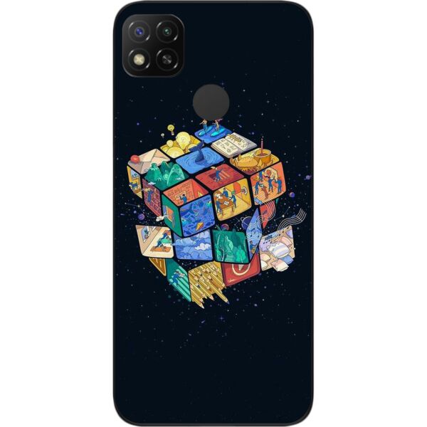 

Оригинальный бампер SMTT для Xiaomi Redmi 9C с картинкой Кубик