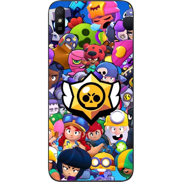 

Силиконовый чехол SMTT для Xiaomi Redmi 9A с картинкой Бравл Старс герои