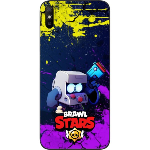 

Силиконовый чехол SMTT для Xiaomi Redmi 9A с картинкой Бравл Старс герой 8 бит