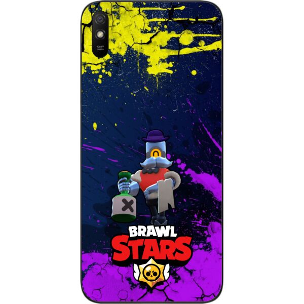 

Силиконовый чехол SMTT для Xiaomi Redmi 9A с картинкой Бравл Старс герой Барли